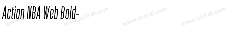 Action NBA Web Bold字体转换